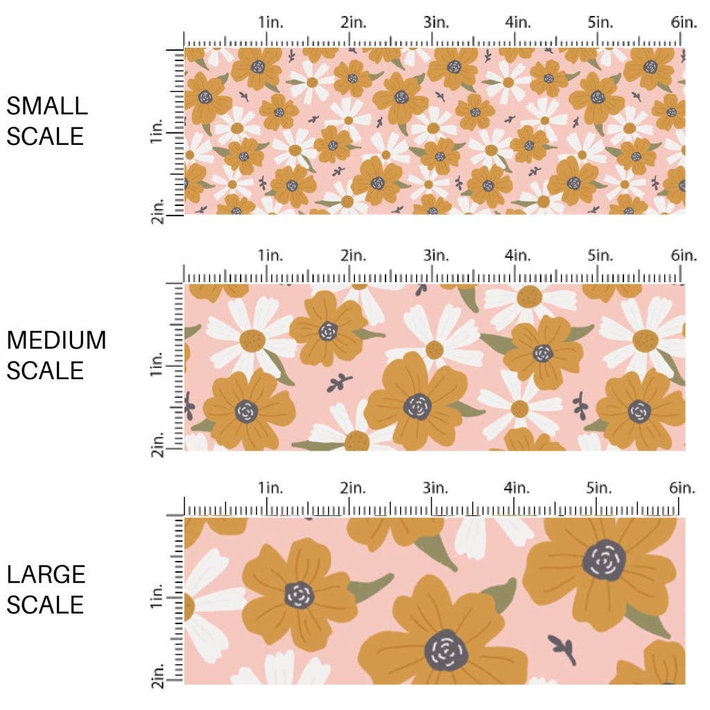 Multi Flower Field Fabric By The Yard