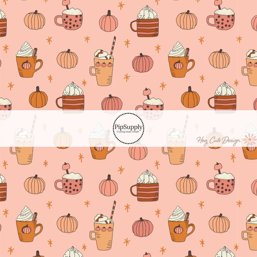 Peachy Pink Pumpkin Spice DIY Knotted Headband Kit