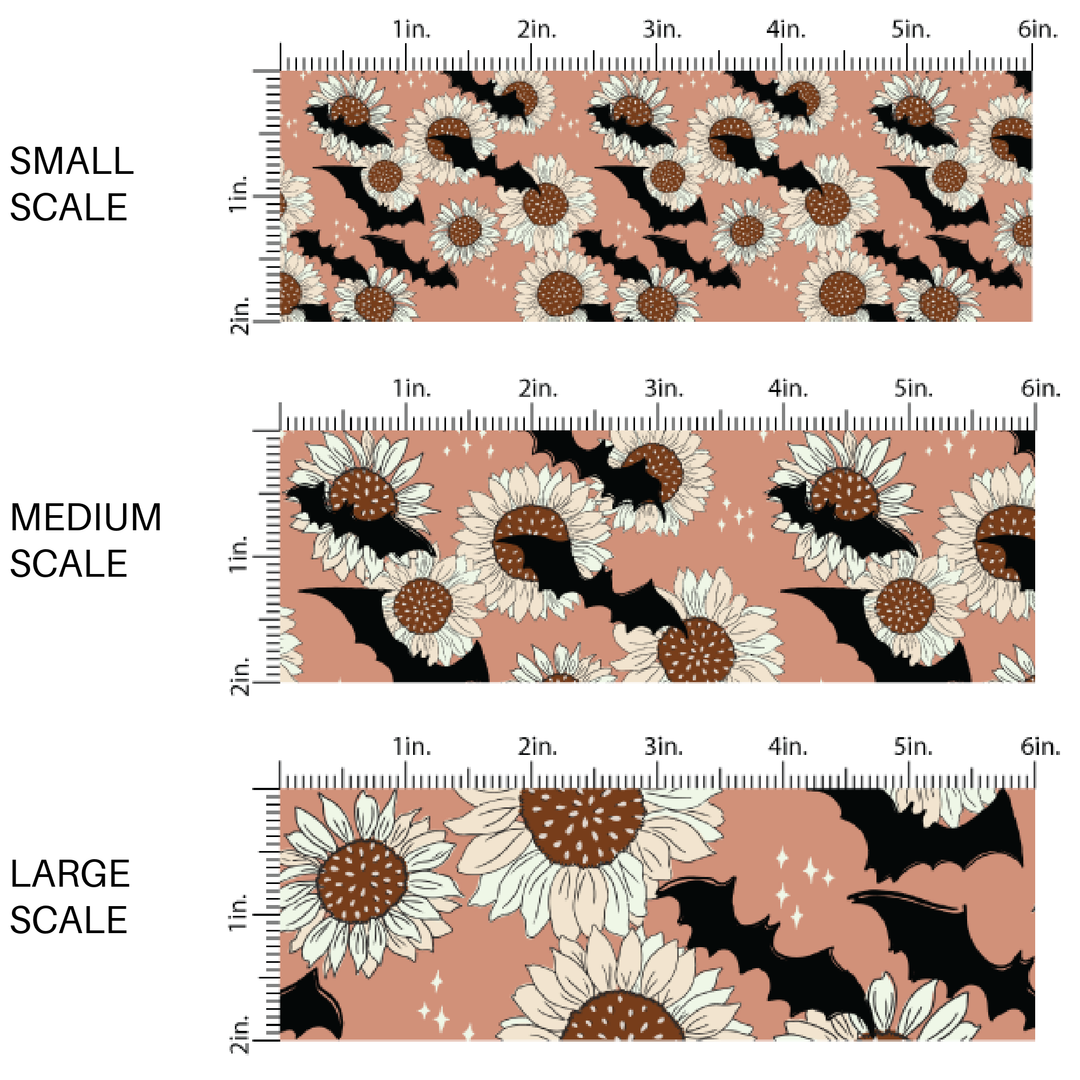 Bats And Sunflowers | Juniper Row | Fabric By The Yard