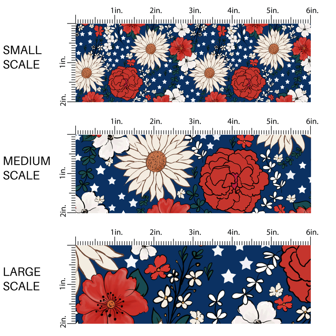 We the People Floral Fabric By The Yard