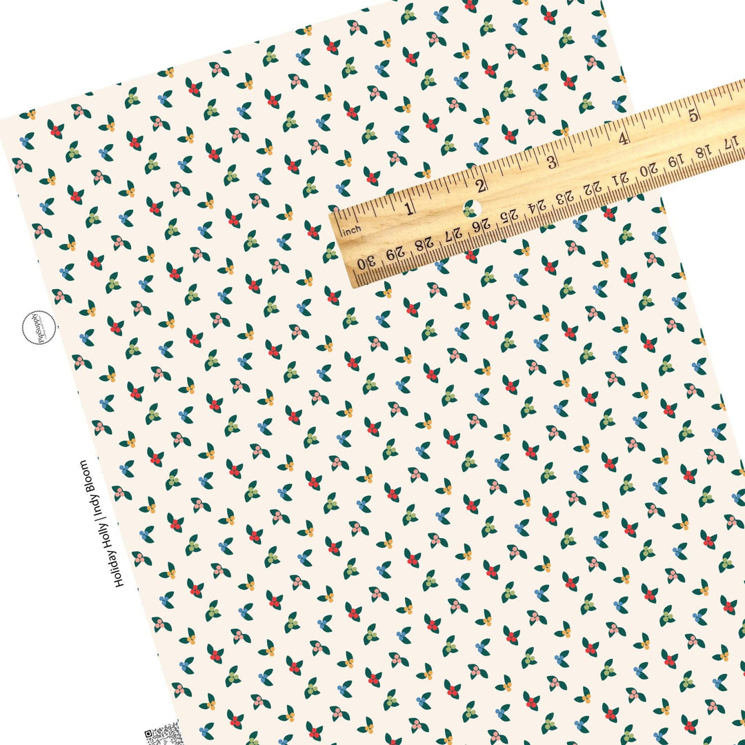 Holiday Holly Faux Leather Sheets