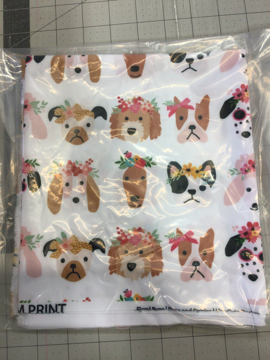 PIPS PERKS - Floral Pups Fabric By The Yard