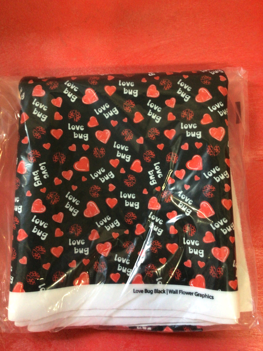 PIPS PERKS - Love Bug Black Fabric By The Yard
