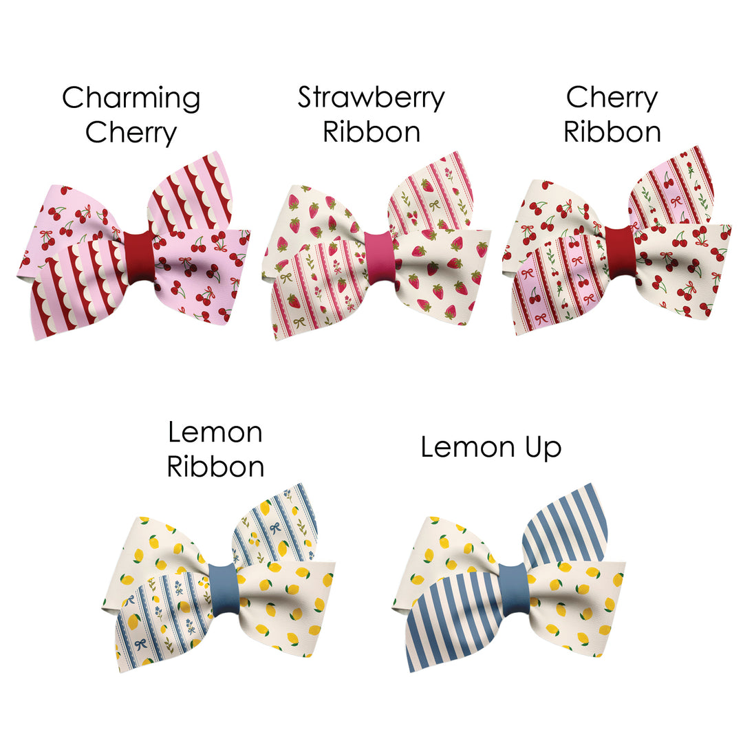 Sweet Pickings Pinwheel Faux Leather DIY Hair Bows Cutouts