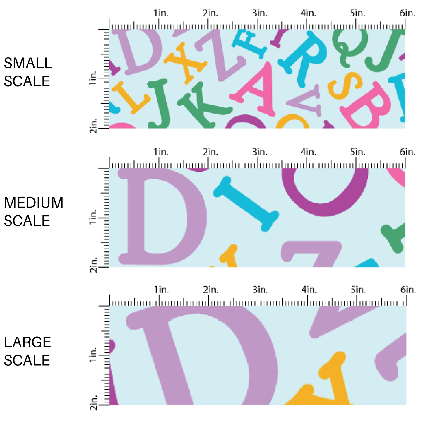 Bright School Time Individual Strip Collection | PIP Supply | Fabric Strips