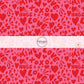 Red Valentine Doodles and Words on Pink Fabric by the Yard.