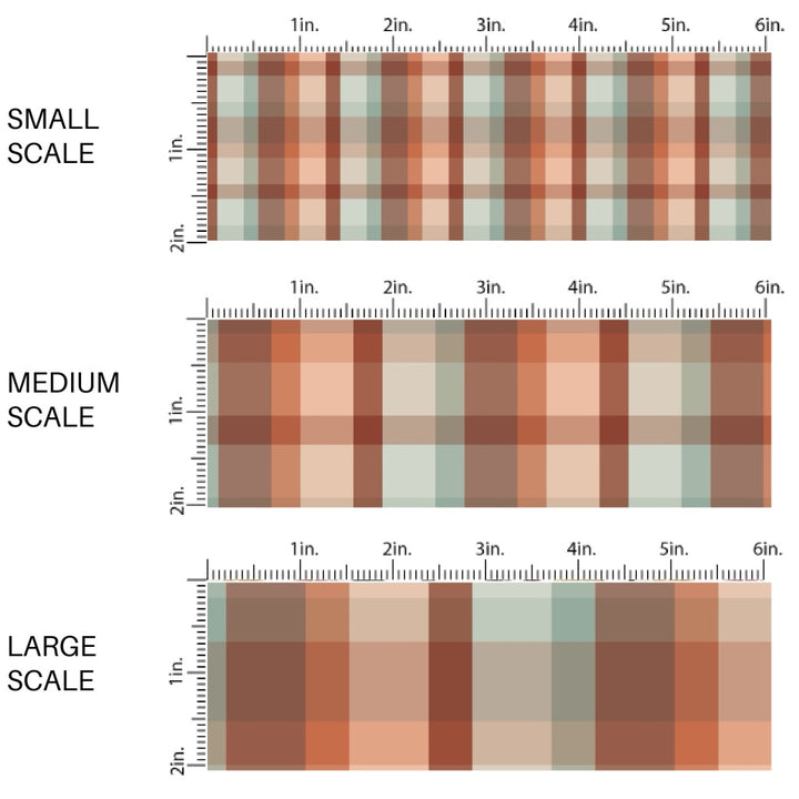 Autumn Leaf Gingham Fabric By The Yard