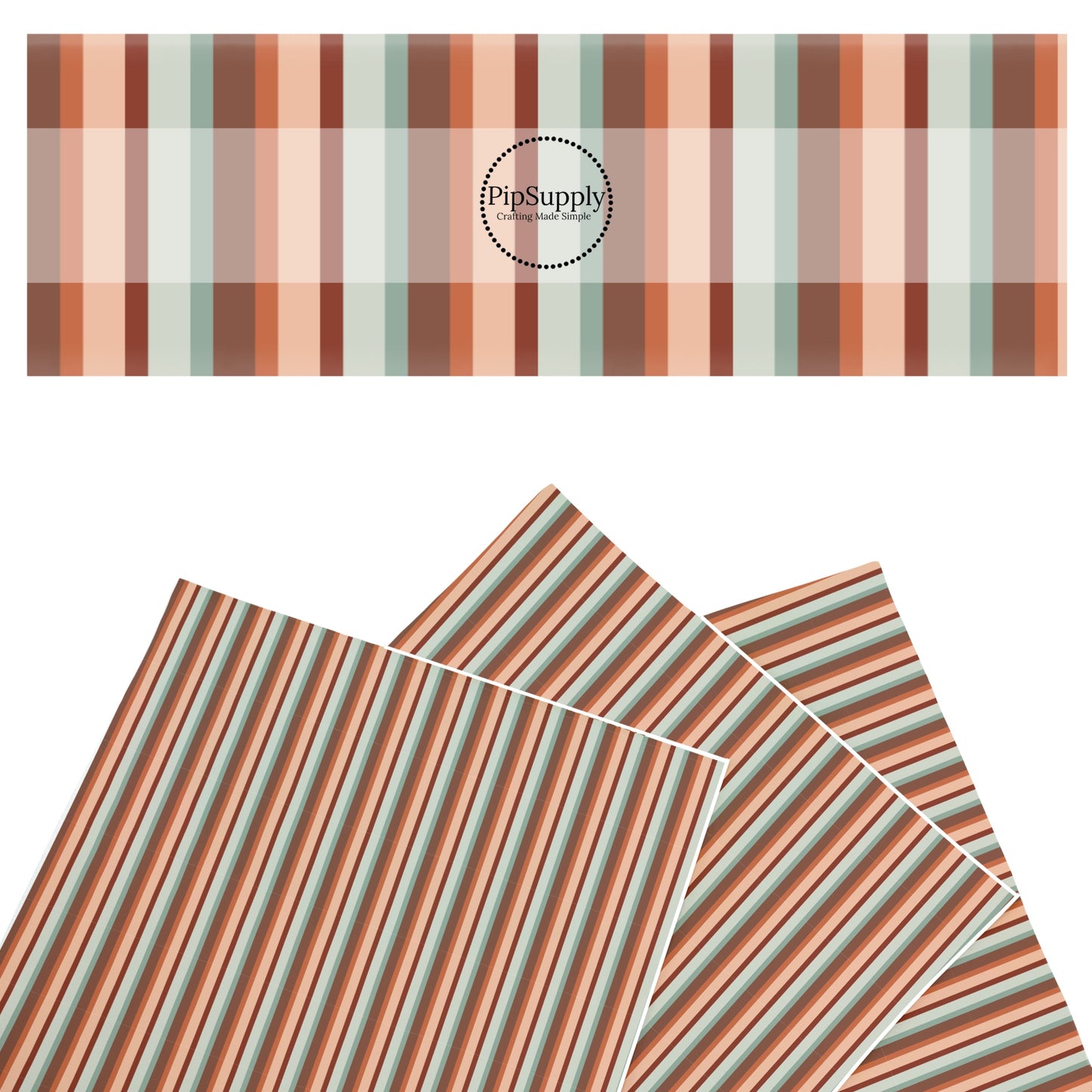 Autumn Leaf Stripe Faux Leather Sheets