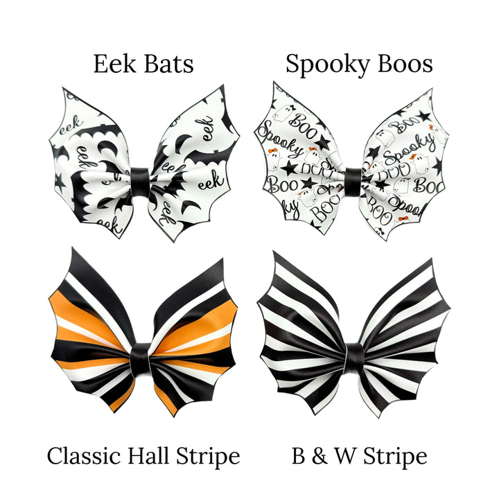 patterns for small bat shaped patterned faux leather bows