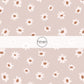 Beige Daisies Fabric By The Yard