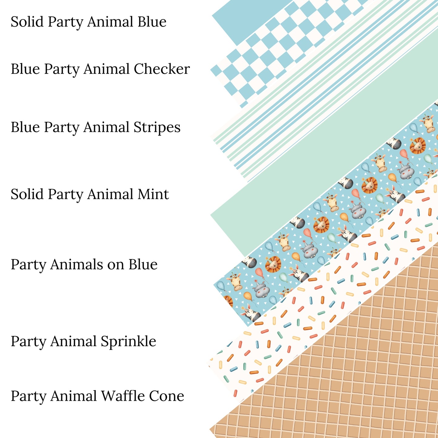 Solid Party Animal Blue Faux Leather Sheets
