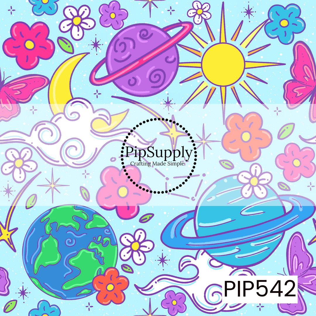PIP542 - Flower Power Galaxy Blue