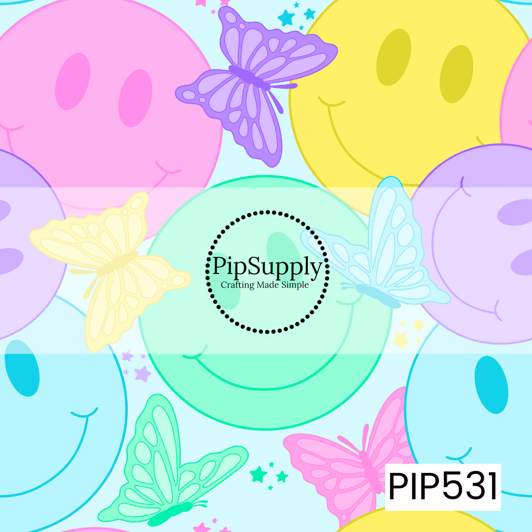 PIP531 - Blue Butterfly Smilies