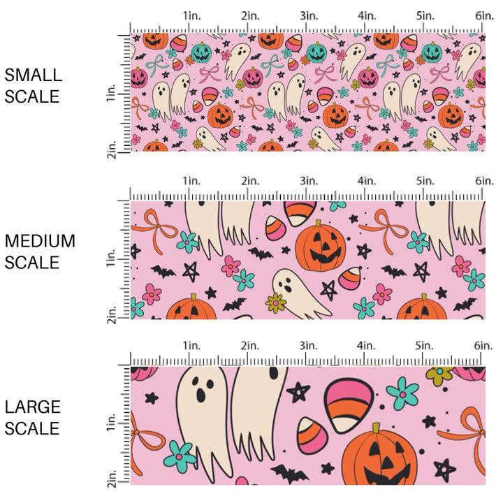 Bright Ghouls and Candy Fabric By The Yard