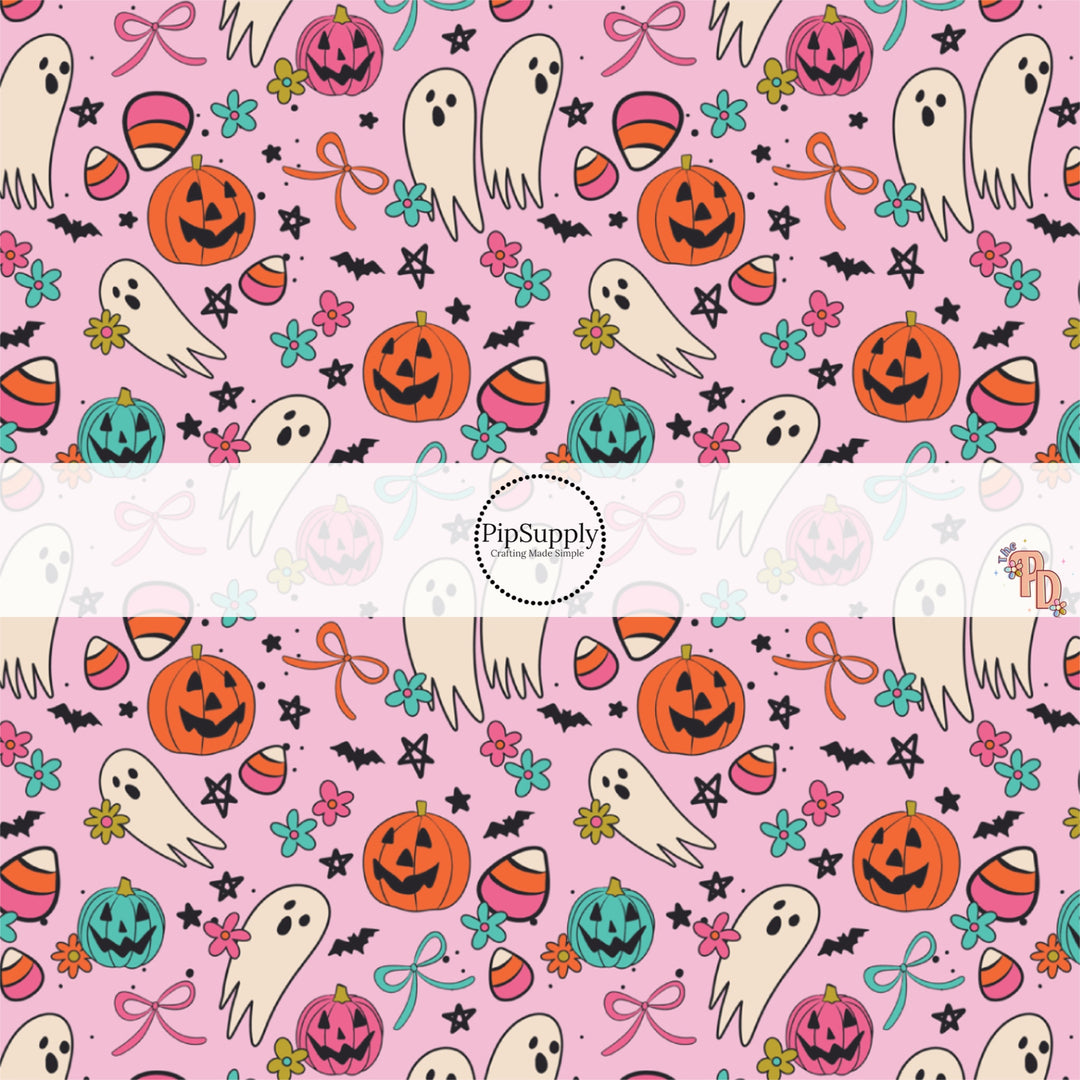 Bright Ghouls and Candy Fabric By The Yard