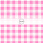 These holiday pattern themed fabric by the yard features light pink and white plaid pattern. This fun Christmas fabric can be used for all your sewing and crafting needs!