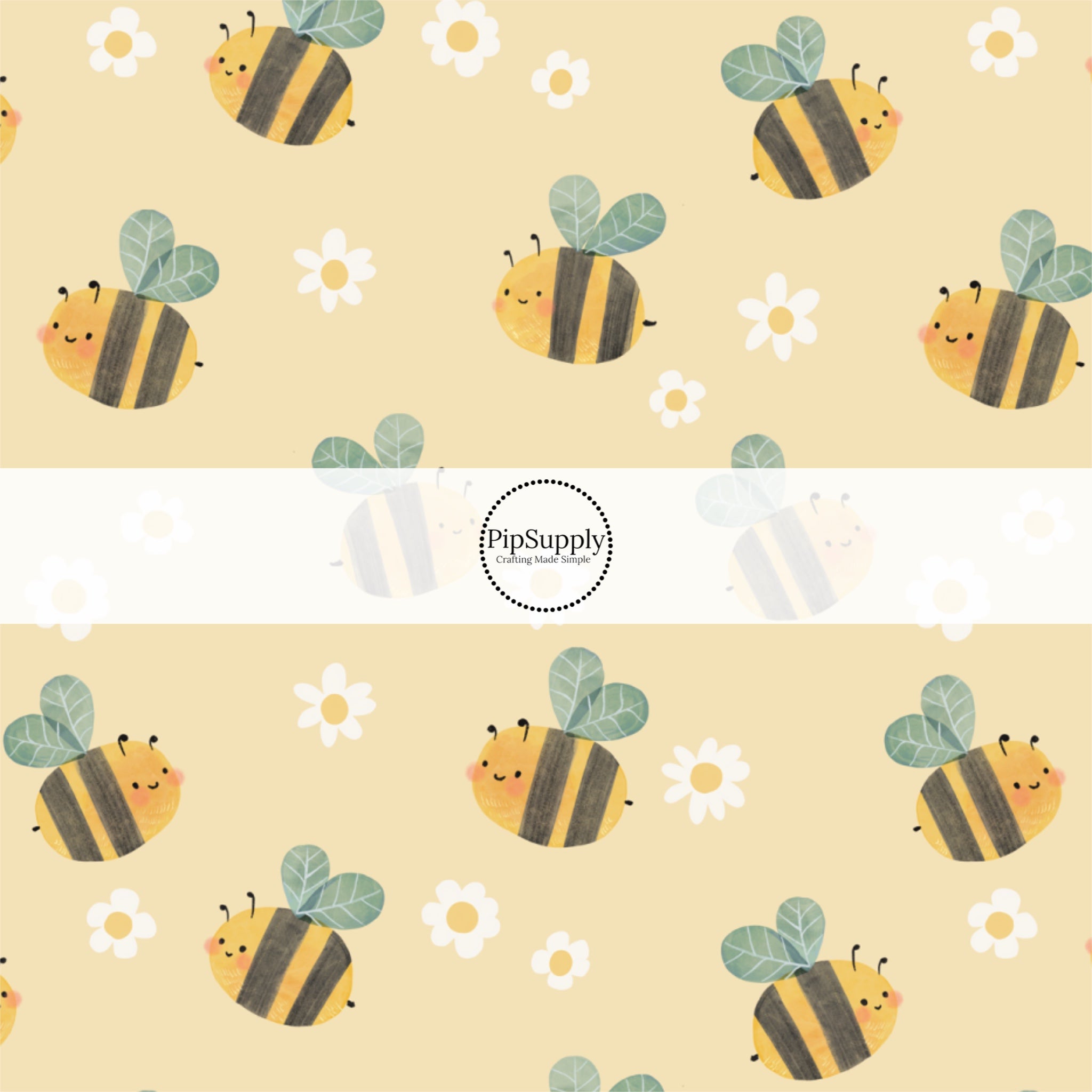 Bee Fabric By The Yard - Bumblebees Fabric - Spring Fabric – Pip Supply