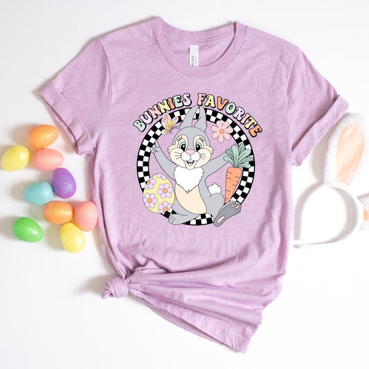 "Bunnies Favorite" Easter Bunny Themed Iron On Heat Transfer