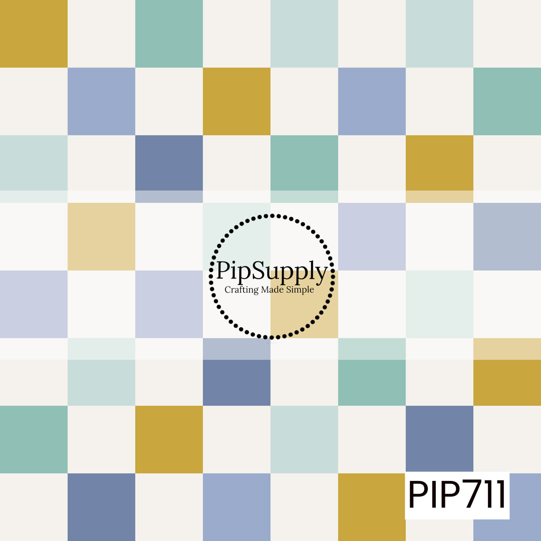 PIP711 - Petshop Check Blue Yellow