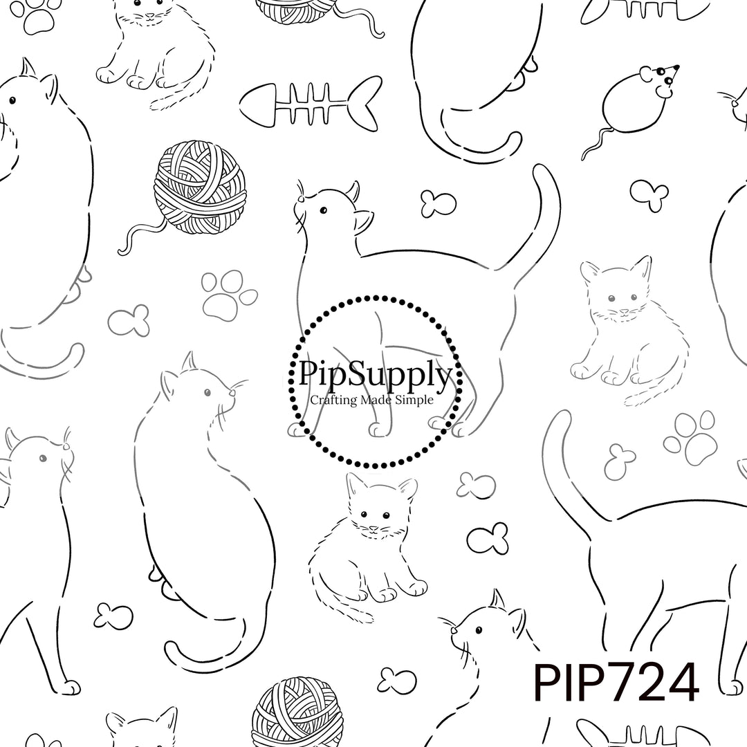 PIP724 - Petshop Sketched Cat