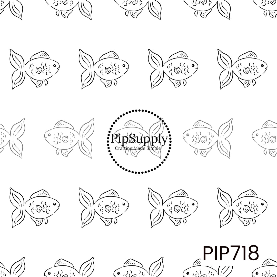 PIP718 - Petshop Sketched Goldfish
