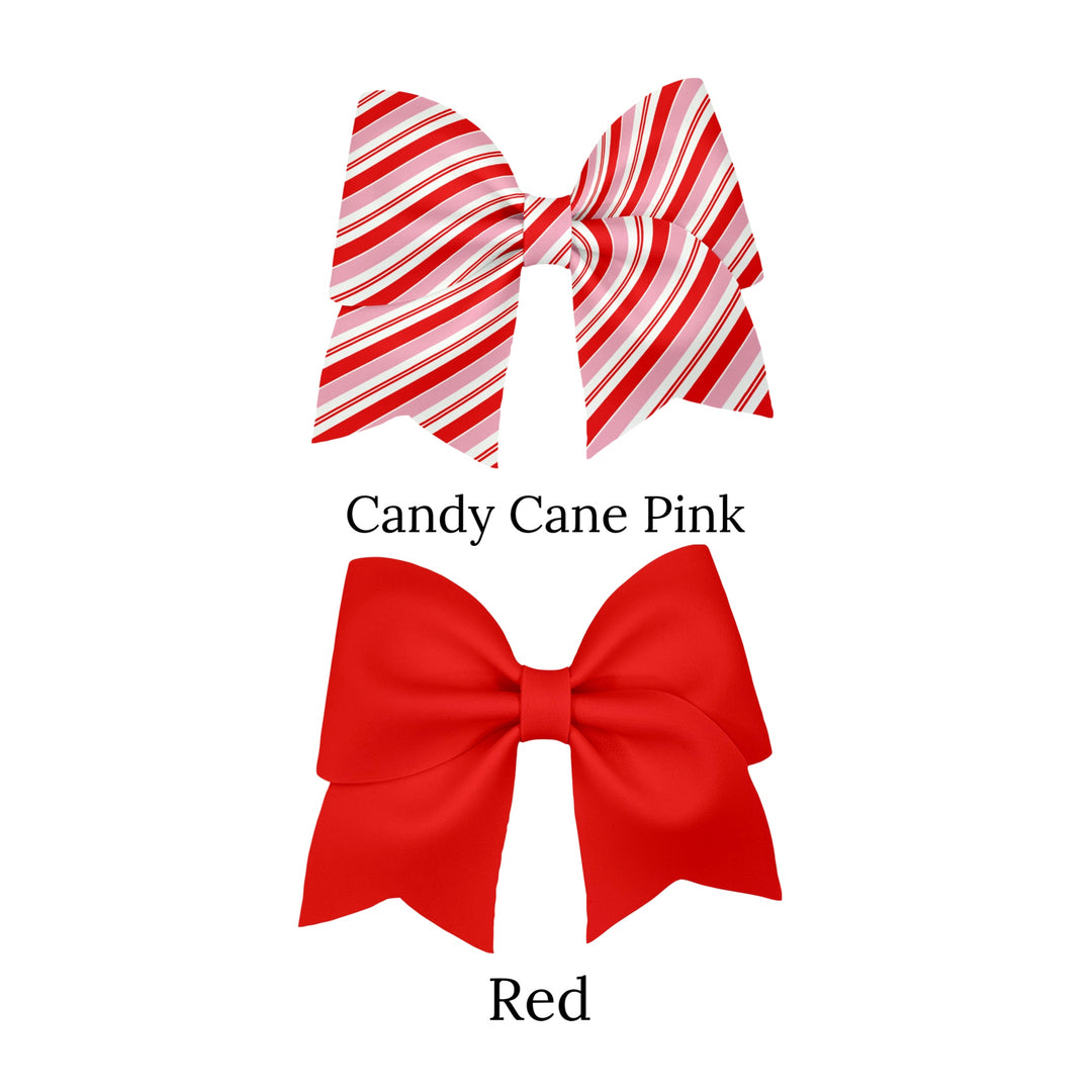 These candy cane red and pink Christmas holiday themed layered faux leather bows are ready to cut and assemble into a bow garland. These patterned cutouts can also be used to make a hair bow, headband, banner, photo props, scrapbook, party or classroom decorations, bulletin board trim or anything creative! You will receive one faux leather sheet with varying quantities of cutouts based on your selections.