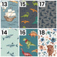 Personalized Cate and Rainn Creative Co. Blankets numbers 13-18
