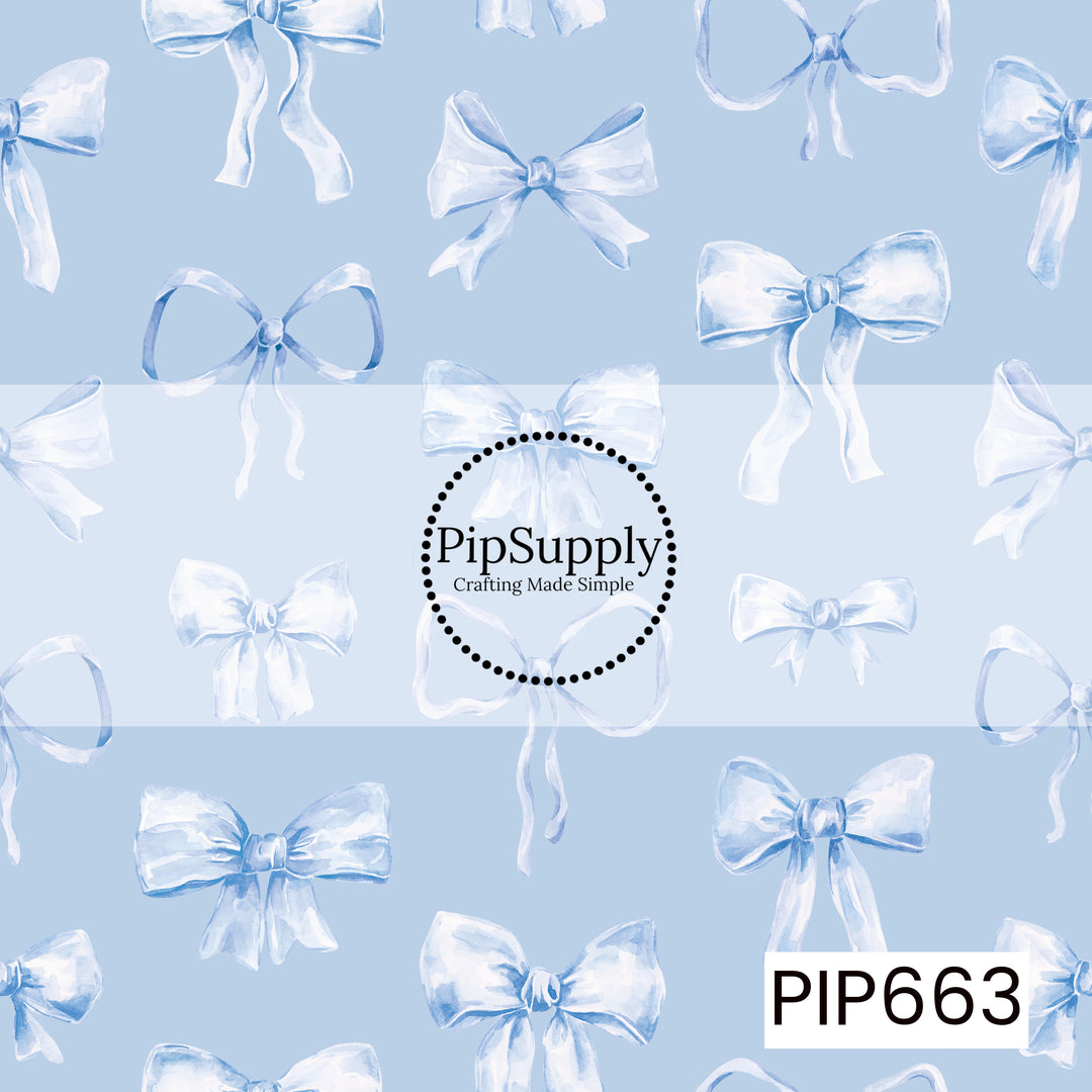 PIP663 - Juliette Coquette Blue On Blue Bows