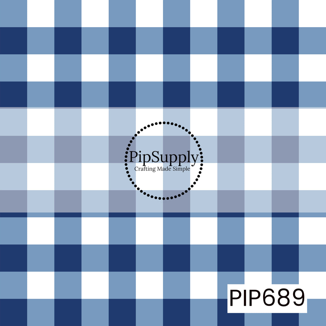PIP689 - Patriotic Gingham Blue
