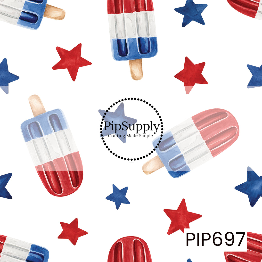 PIP697 - Patriotic Popsicle And Stars
