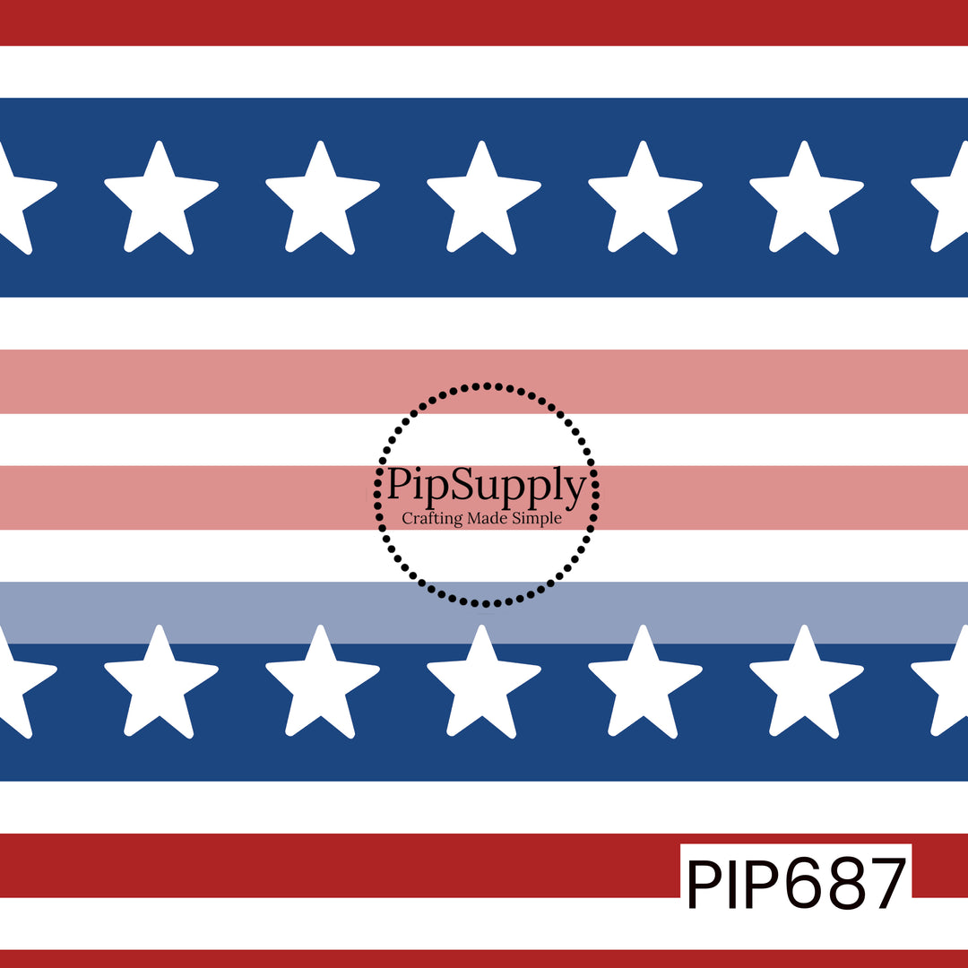 PIP687 - Patriotic Stars USA Stripe