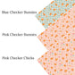 Pink Checker Chicks Faux Leather Sheets