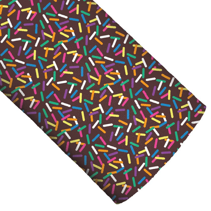Chocolate Sprinkle on Top Vegan Leather