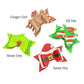 Christmas Characters Layered Faux Leather DIY Hair Bow - PIPS EXCLUSIVE