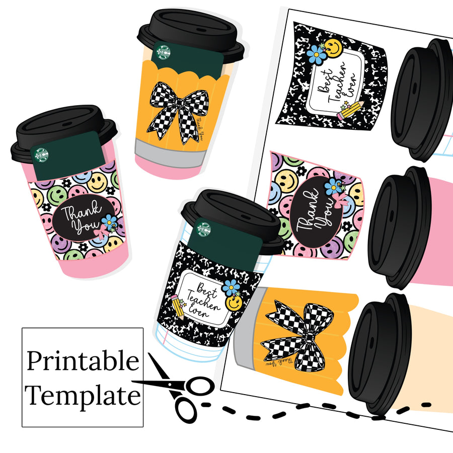 These teacher and school themed printed digital file download are ready to cut and assemble for many craft projects. These patterned cutouts can be used to make gift card holders, photo props, scrapbooks, party or classroom decorations, bulletin board trim or anything creative!