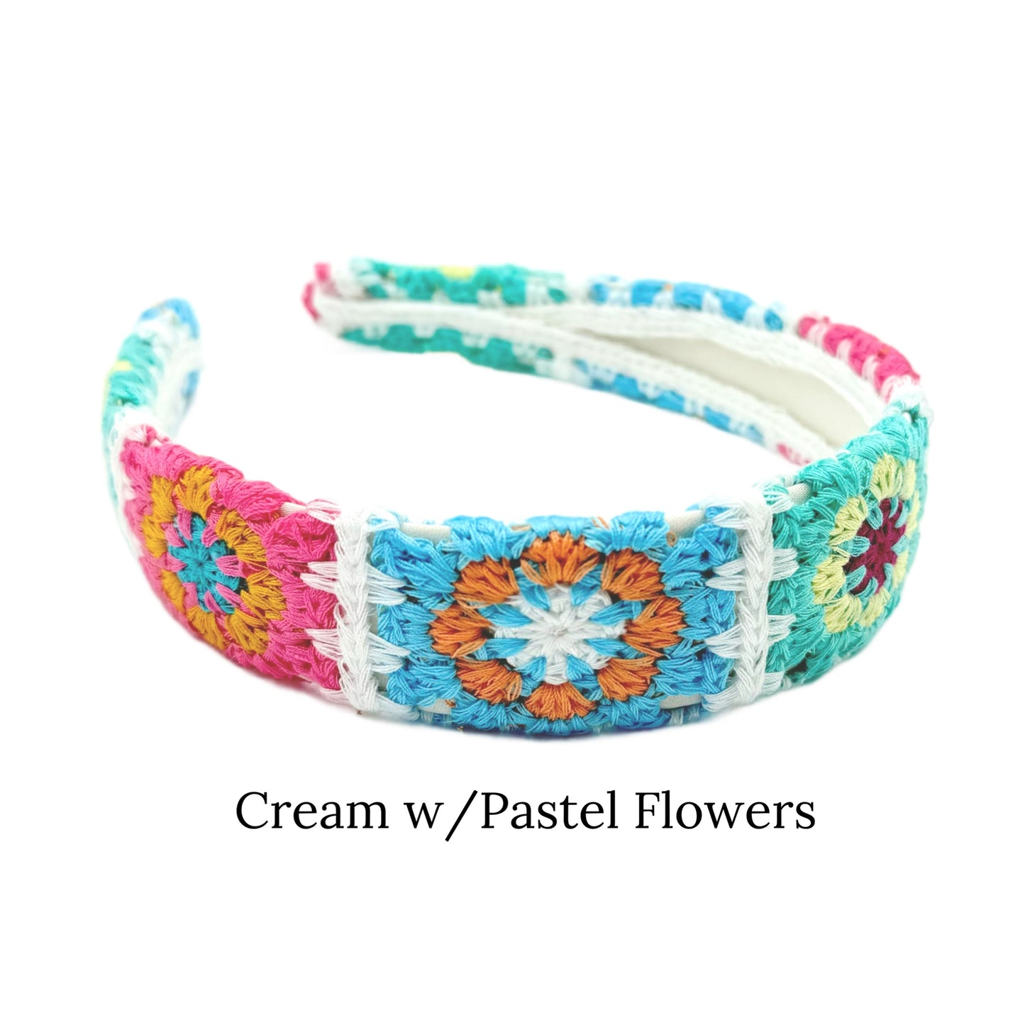 Colorful Flower Crocheted Headbands