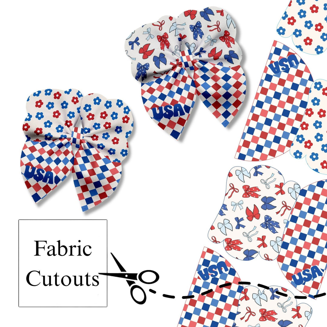 All American Cuties Shapes Bubble Neoprene DIY Hair Bows
