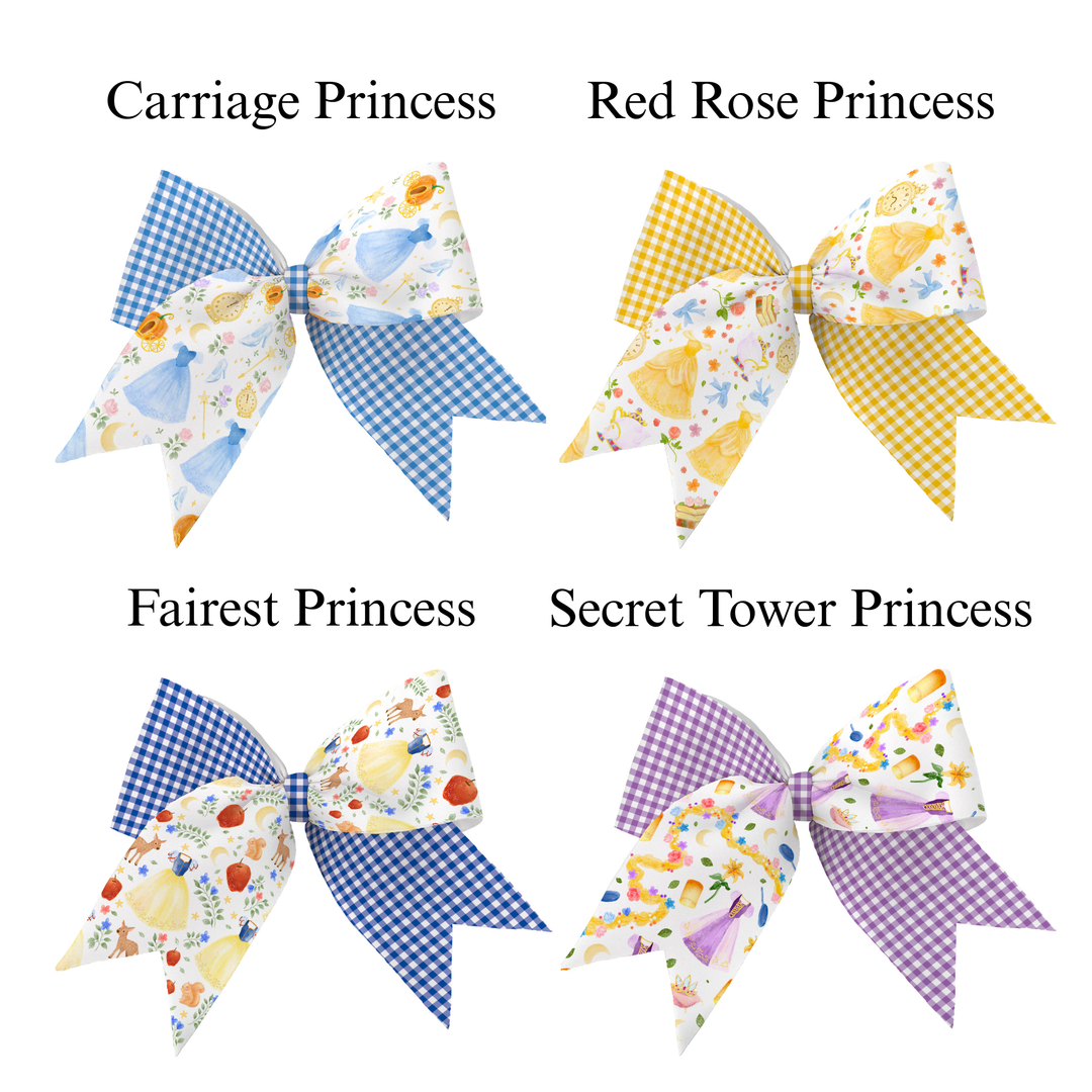 Princess Parade Gingham Cheer Neoprene DIY Hair Bows