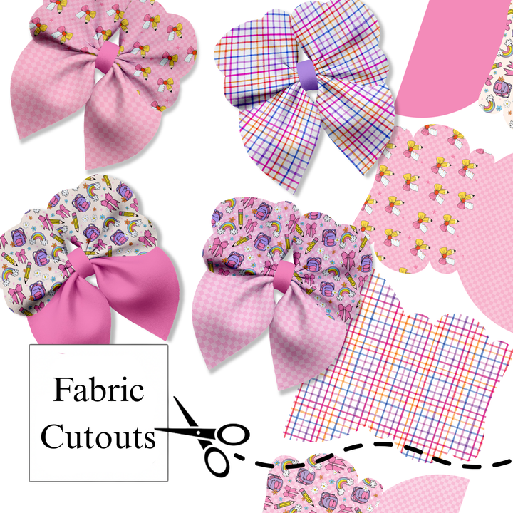 Love To Learn Bubble Neoprene DIY Hair Bow Cutouts