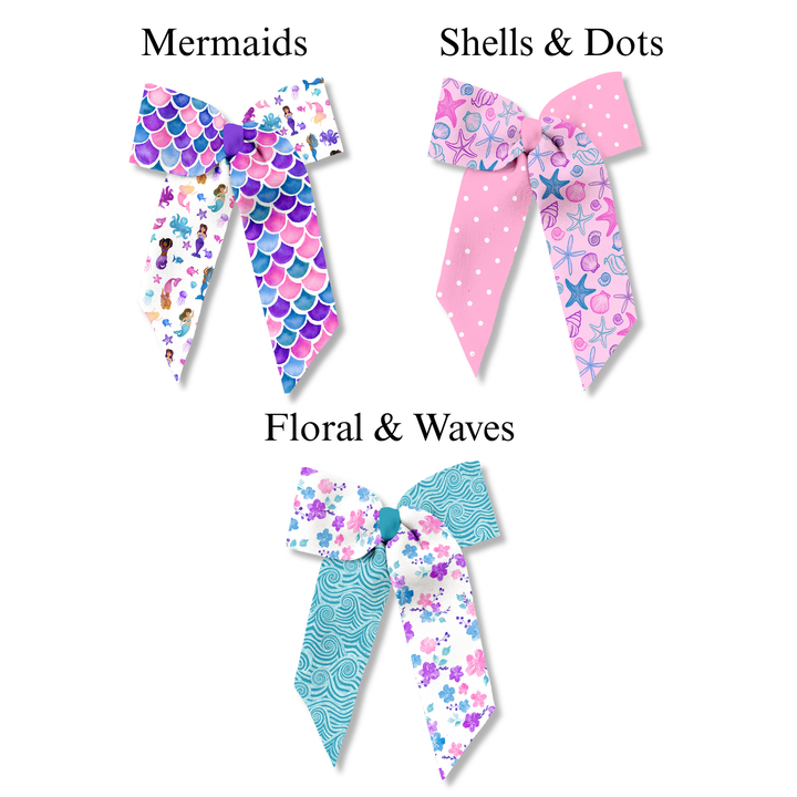 Mermaid Magic Long Tail Neoprene DIY Hair Bows