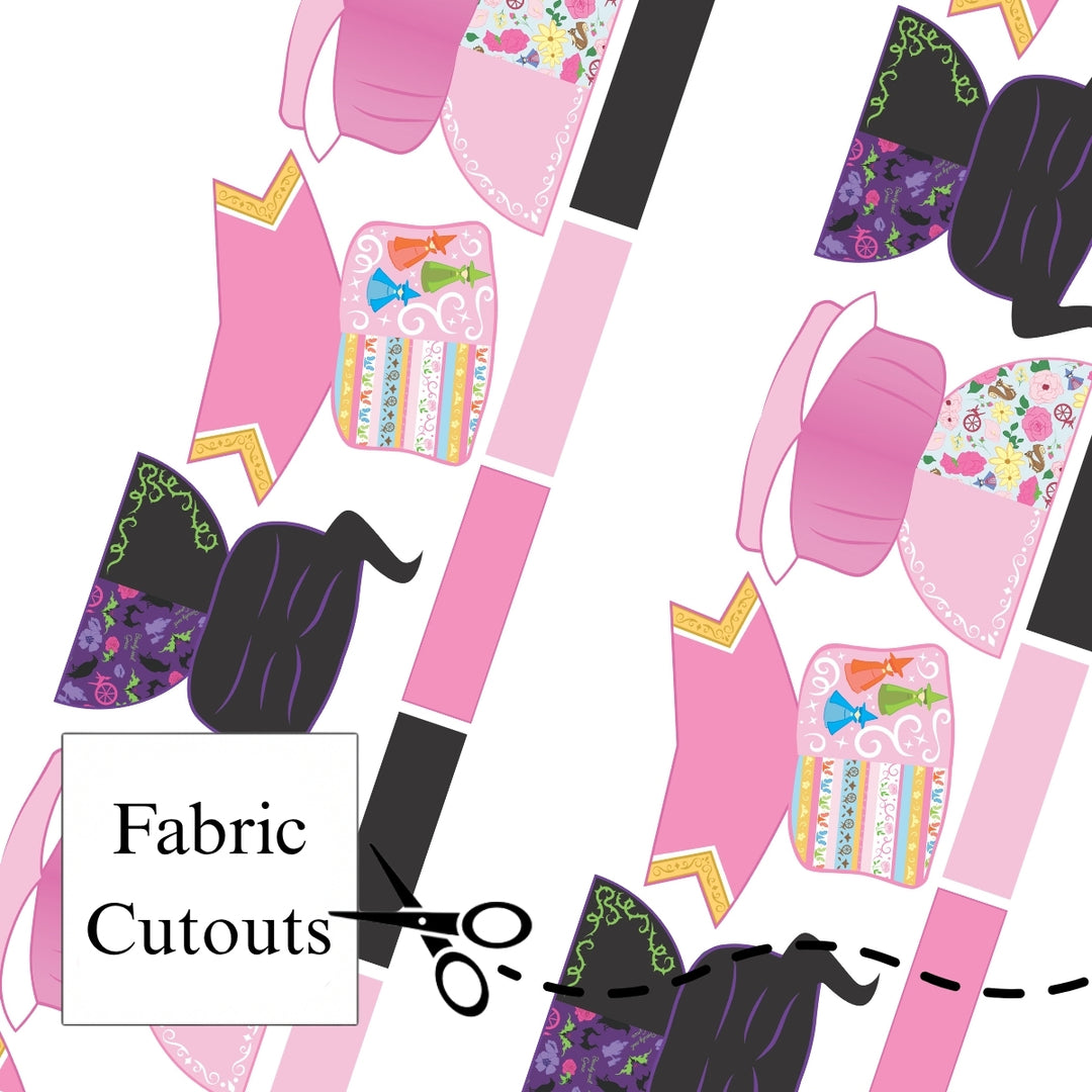 MINI Spinning Wheel Princess Bubble Neoprene DIY Hair Bows