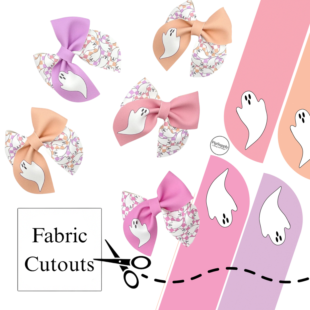 Ghost Mix Halloween Sailor Neoprene DIY Hair Bows