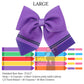 Back to school crayon themed neoprene sailor hair bows - large.