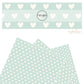 These Valentine's pattern themed faux leather sheets contain the following design elements: white hearts on pastel aqua. Our CPSIA compliant faux leather sheets or rolls can be used for all types of crafting projects.