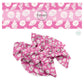 These beach themed no sew bow strips can be easily tied and attached to a clip for a finished hair bow. These patterned bow strips are great for personal use or to sell. These bow strips feature white seashells on pink.