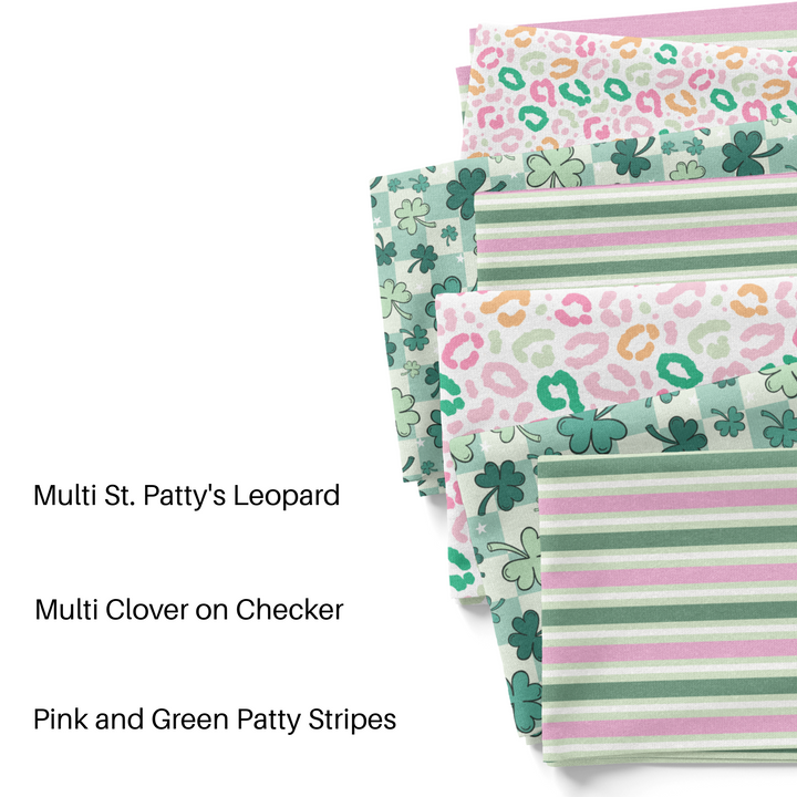 Creative Prints DS St. Patrick's Day fabric by the yard swatches.