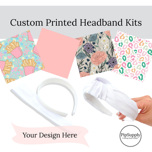Custom DIY Knotted Headband Kits - Upload Your Design/Pattern
