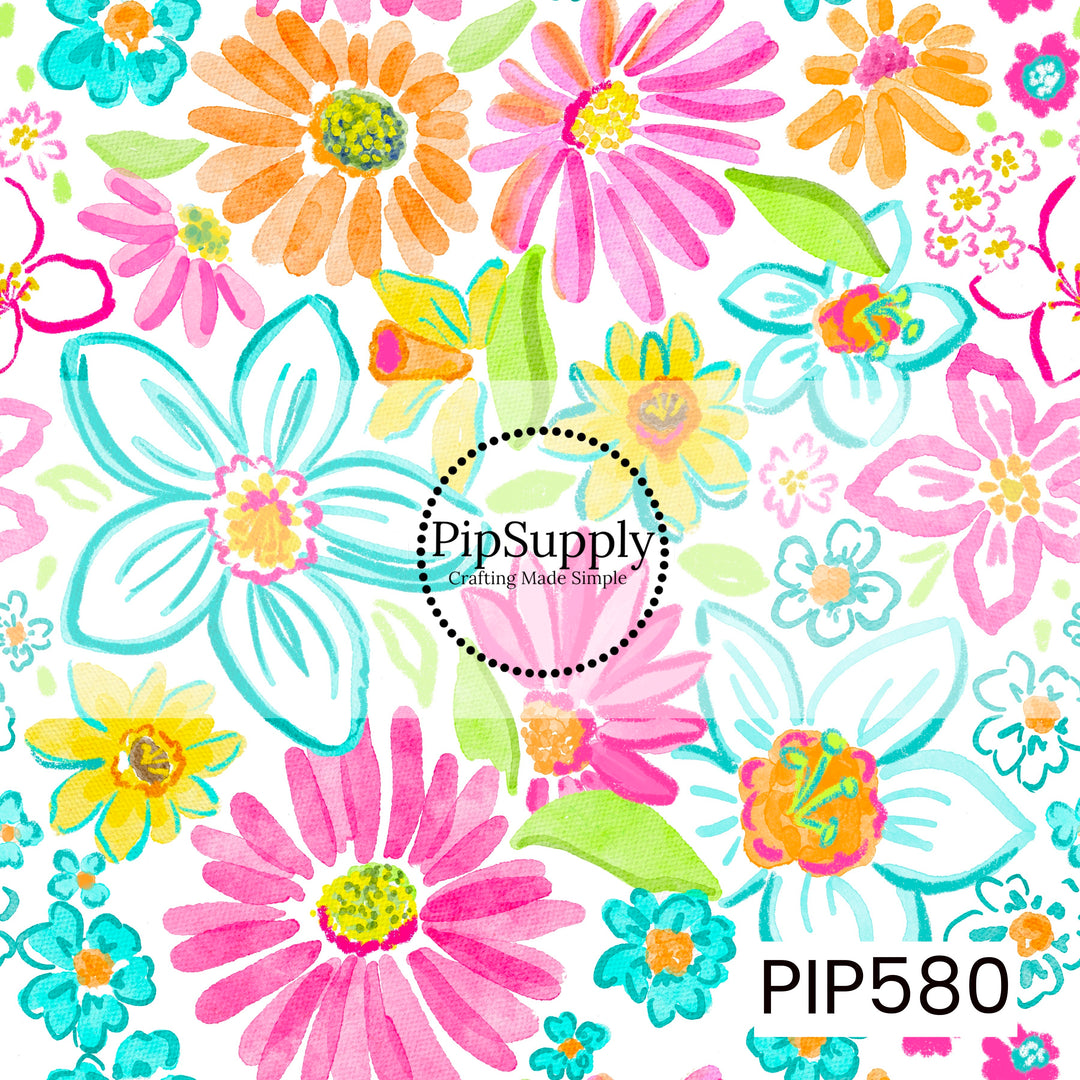 PIP580 - Daffies And Daisies White