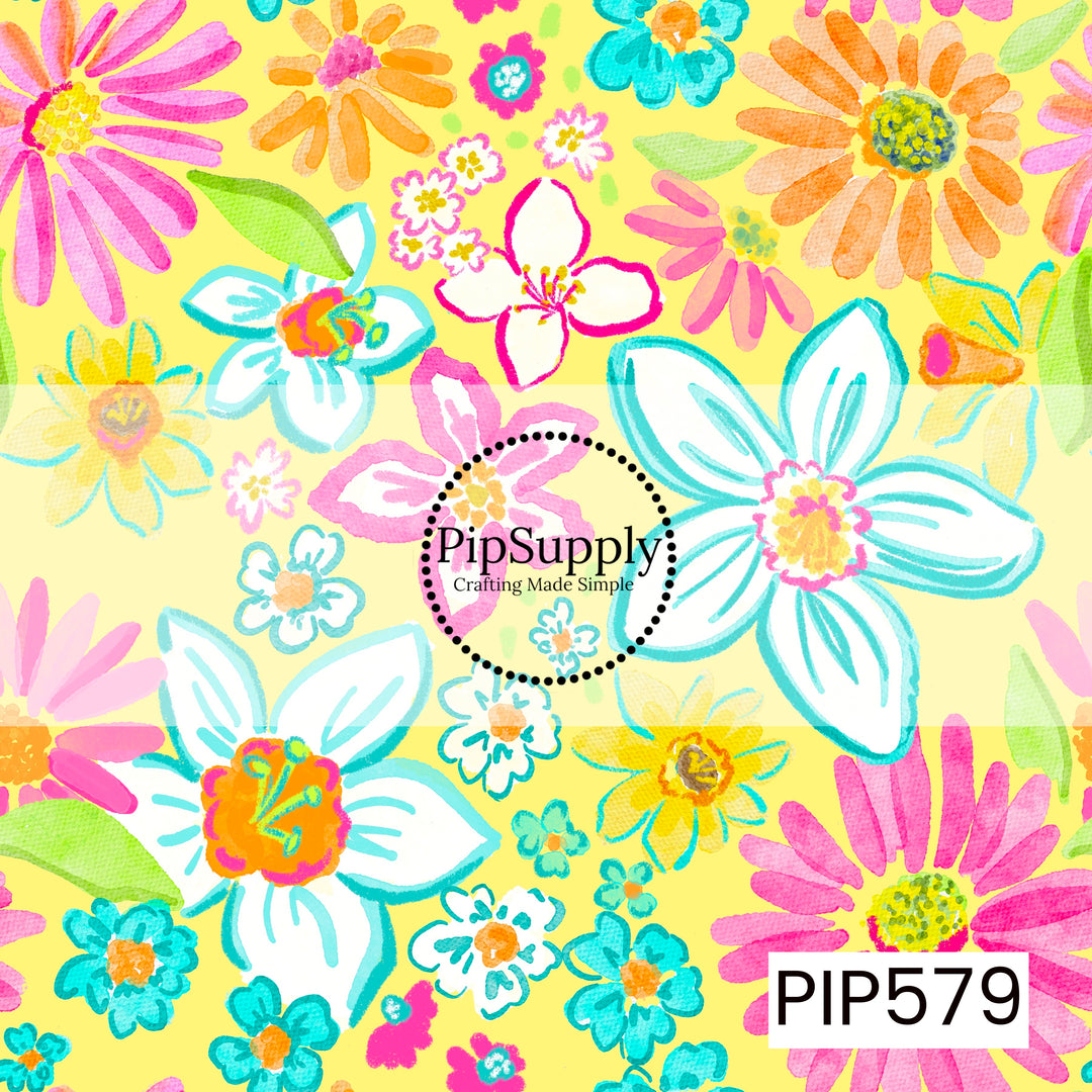 PIP579 - Daffies And Daisies Yellow