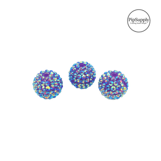 These cute bright iridescent rhinestone beads are the perfect addition to hair embellishments, clothes, keychains, and more! Add this embellishment to your newest craft.